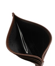 BRACCIALINI BASIC Tarjetero de piel con logo metálico - Carteras Mujer