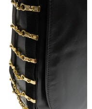 BRACCIALINI NORA Bolso de hombro de piel negro - Bolsos Mujer - 3