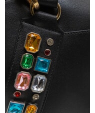 BRACCIALINI STONES Bolso ba&uacute;l con piedras de colores negro - Bolsos Mujer - 4