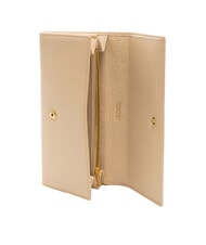 BRACCIALINI BASIC Cartera grande de piel continental beige - Carteras Mujer - 2