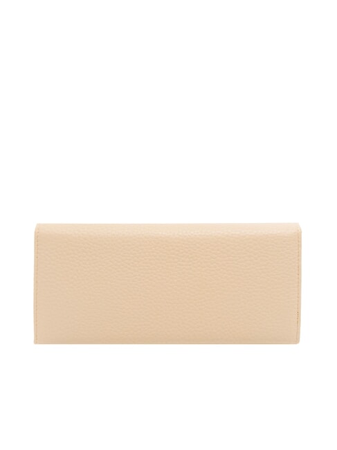 BASIC Cartera grande de piel continental beige - Carteras Mujer