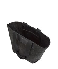 CALVIN KLEIN CK RAFFIA Bolso de hombro negro - Bolsos Mujer - 3