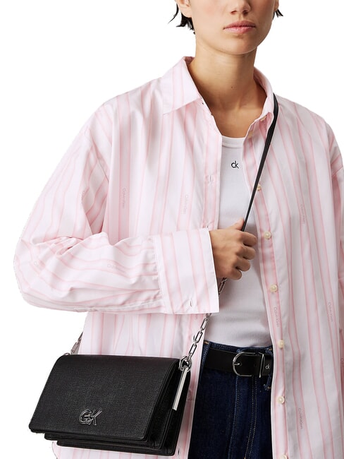 CK CHAIN Mini bolso de hombro negro - Bolsos Mujer