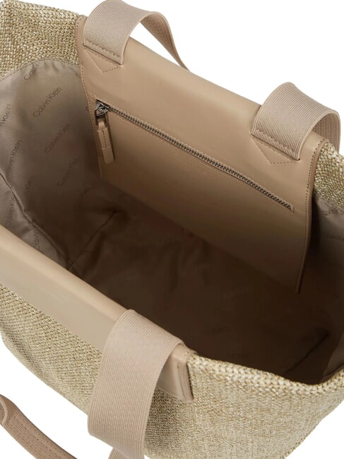 CK RAFFIA Bolso de hombro vajilla - Bolsos Mujer