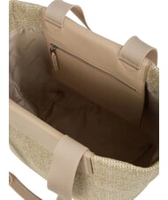 CALVIN KLEIN CK RAFFIA Bolso de hombro vajilla - Bolsos Mujer - 3