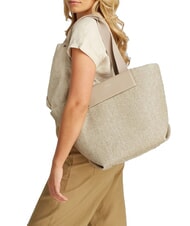 CALVIN KLEIN CK RAFFIA Bolso de hombro vajilla - Bolsos Mujer - 4