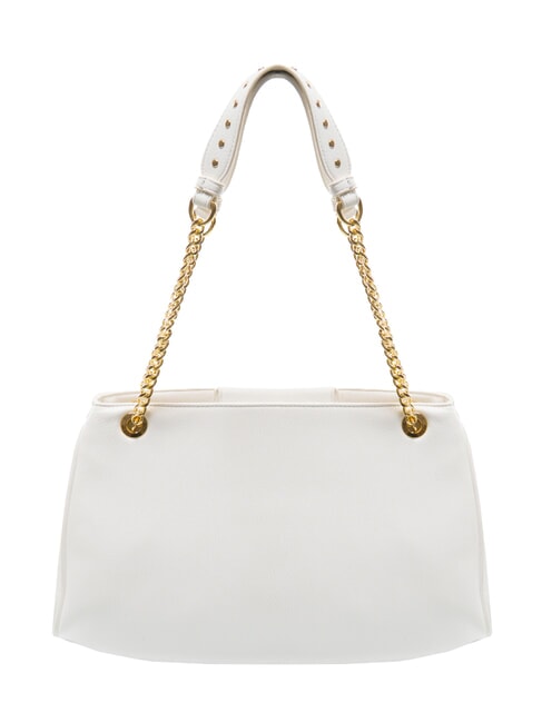 GISELLE Bolso de hombro con logo metálico blanco - Bolsos Mujer