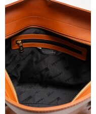 BRACCIALINI NORA Bolso de compras de piel con hebillas marrón - Bolsos Mujer - 4