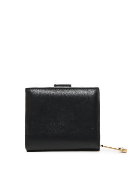 GRAZIA Cartera cuadrada con logotipo de metal negro - Carteras Mujer