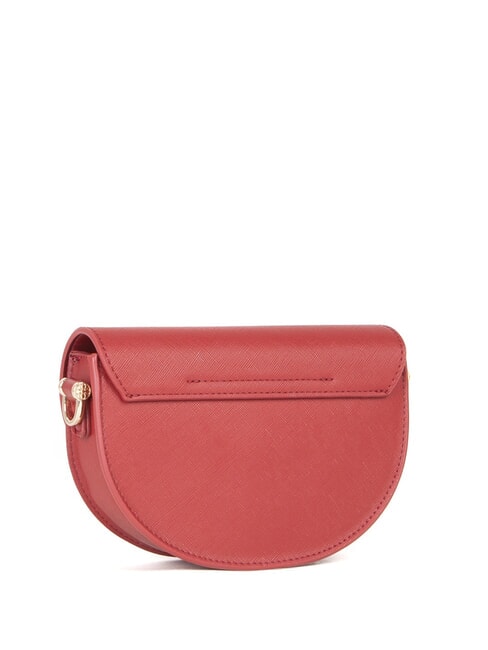 ALICE Bolso con solapa y pañuelo rubí - Bolsos Mujer