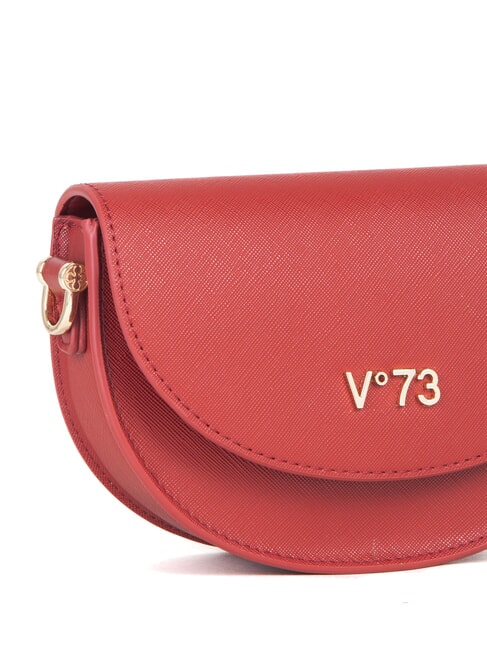 ALICE Bolso con solapa y pañuelo rubí - Bolsos Mujer