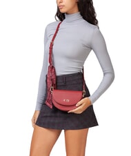 V73 ALICE Bolso con solapa y pañuelo rubí - Bolsos Mujer - 5