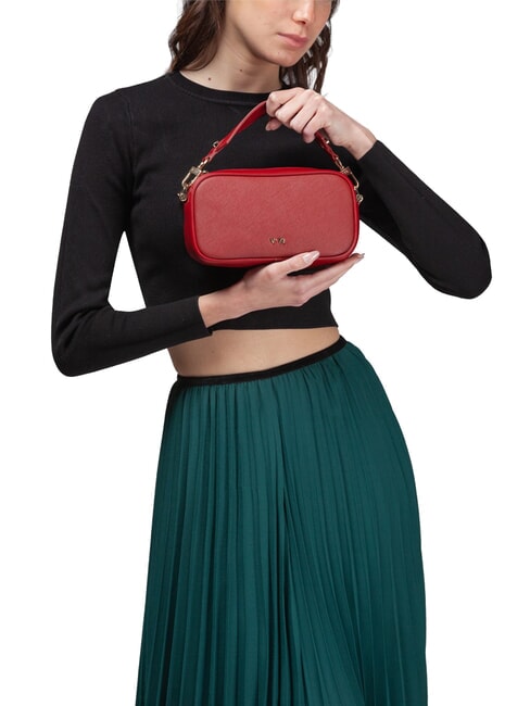 ALICE Mini bolso con bufanda rubí - Bolsos Mujer