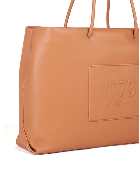 NINETTE Bolsa de compras con logotipo en relieve cuero - Bolsos Mujer