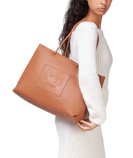 V73 NINETTE Bolsa de compras con logotipo en relieve cuero - Bolsos Mujer - 5