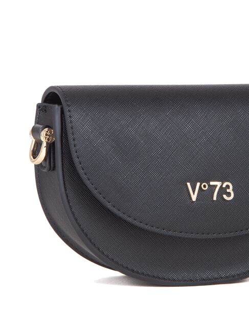 ALICE Bolso con solapa y pañuelo negro - Bolsos Mujer