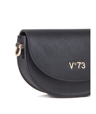 V73 ALICE Bolso con solapa y pañuelo negro - Bolsos Mujer - 3