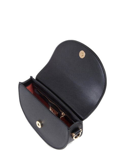 ALICE Bolso con solapa y pañuelo negro - Bolsos Mujer