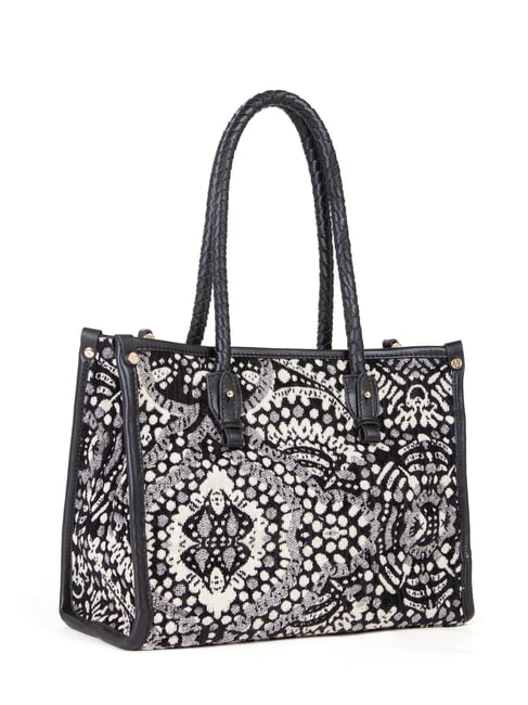 AMELIA Bolsa de compras de tela jacquard negro/multicolor - Bolsos Mujer