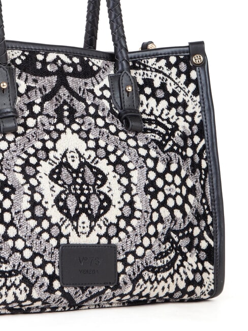 AMELIA Bolsa de compras de tela jacquard negro/multicolor - Bolsos Mujer