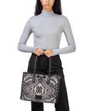 V73 AMELIA Bolsa de compras de tela jacquard negro/multicolor - Bolsos Mujer - 5