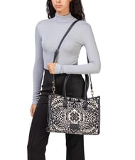 V73 AMELIA Bolsa de compras de tela jacquard negro/multicolor - Bolsos Mujer - 6