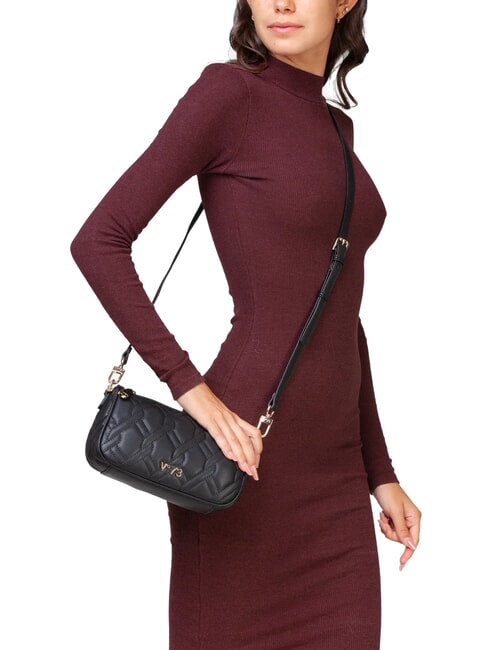 MARGARET Bolso con motivo acolchado de dos funciones negro - Bolsos Mujer