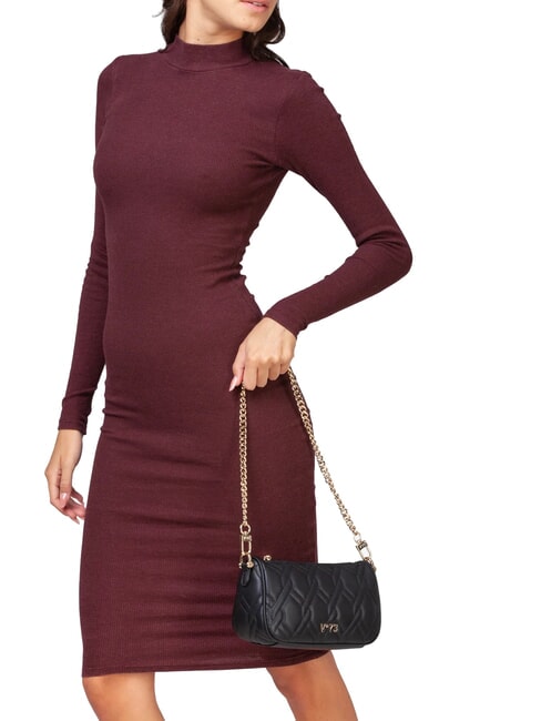 MARGARET Bolso con motivo acolchado de dos funciones negro - Bolsos Mujer