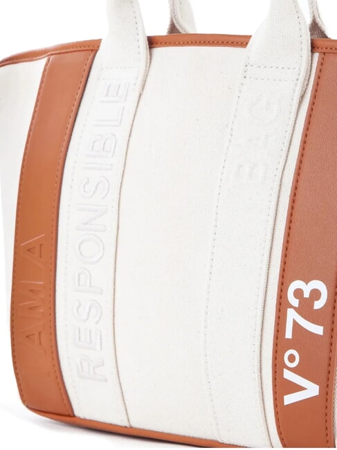 RESPONSIBILITY SUMME Bolsa de compras con bandolera natural/cuero - Bolsos Mujer