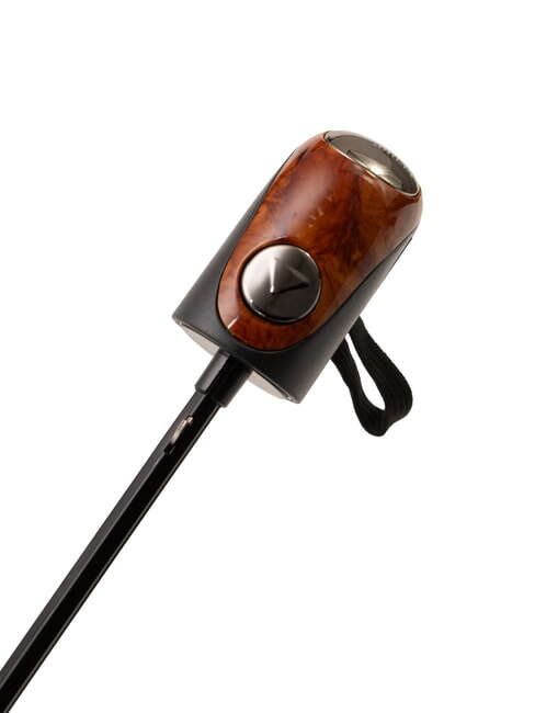 MINI Paraguas plegable a prueba de viento corbata marrón 03 - Paraguas