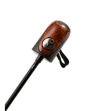 FERRÈ MINI Paraguas plegable a prueba de viento corbata marrón 03 - Paraguas - 4