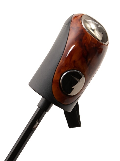 MINI Paraguas plegable a prueba de viento corbata marrón 02 - Paraguas