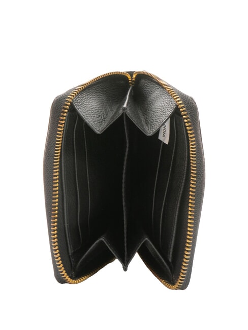 HAWAII  Cartera pequeña de cuero negro - Carteras Mujer