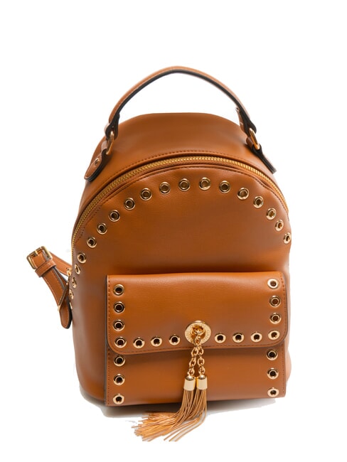 DIVA Mini mochila con tachuelas bronceado - Bolsos Mujer