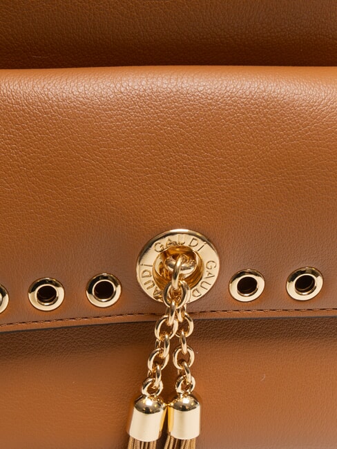 DIVA Mini mochila con tachuelas bronceado - Bolsos Mujer