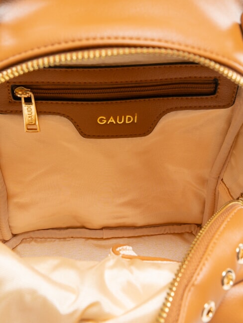 DIVA Mini mochila con tachuelas bronceado - Bolsos Mujer