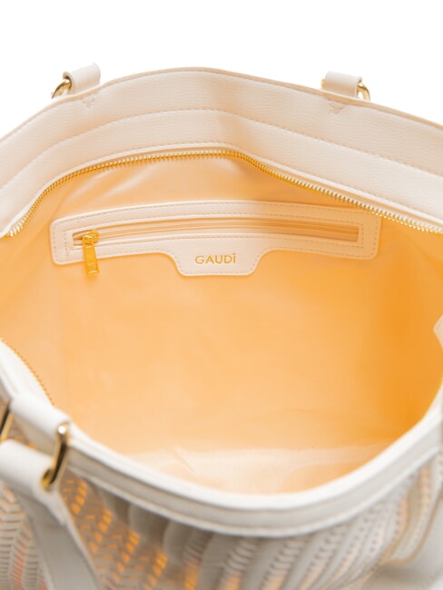 DELIA Bolsa de compras tejida blanco - Bolsos Mujer