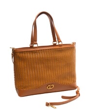 GAUDÌ DELIA Bolsa de compras tejida bronceado - Bolsos Mujer - 2