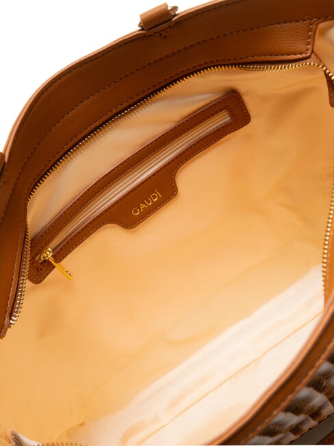 DELIA Bolsa de compras tejida bronceado - Bolsos Mujer