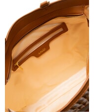 GAUDÌ DELIA Bolsa de compras tejida bronceado - Bolsos Mujer - 5