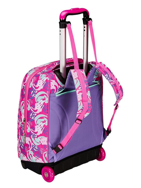 CUCCIOLI BIG GIRL Mochila con ruedas fijas 2 ruedas fuxiafluo - Mochilas con ruedas