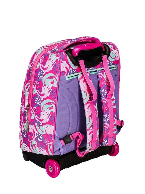 CUCCIOLI BIG GIRL Mochila con ruedas fijas 2 ruedas fuxiafluo - Mochilas con ruedas