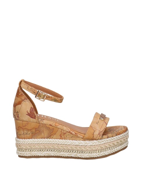 GEO  Sandalias de cu&ntilde;a con alpargatas NATURAL - Zapatos Mujer