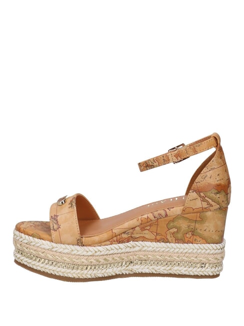 GEO  Sandalias de cu&ntilde;a con alpargatas NATURAL - Zapatos Mujer