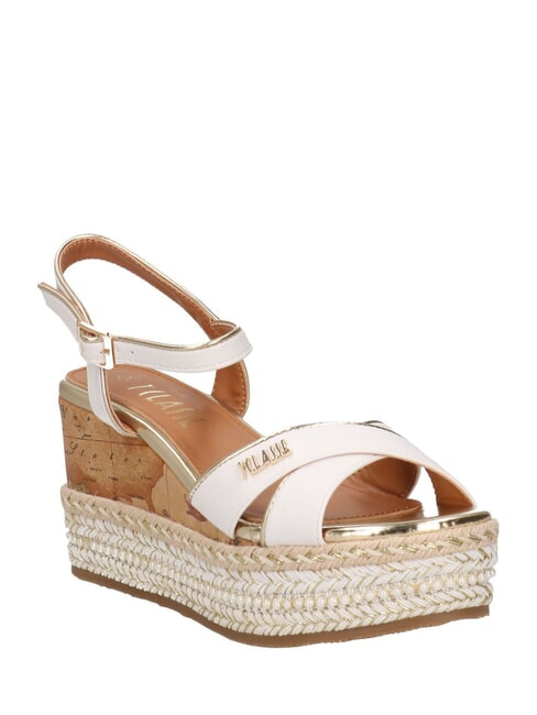 GEO  Sandalias de alpargatas altas blanco - Zapatos Mujer