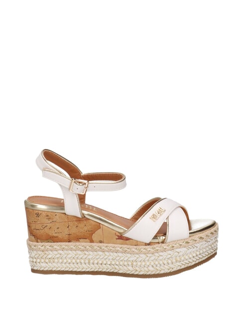GEO  Sandalias de alpargatas altas blanco - Zapatos Mujer