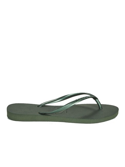Chanclas SLIM verde olivo - Zapatos Mujer