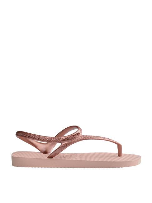 FLASH URBAN  sandalias flip flop rosa / oro - Zapatos Mujer