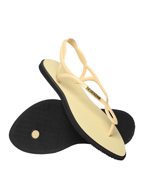 LUNA POINT Sandalia tipo chancla crema de mantequilla - Zapatos Mujer