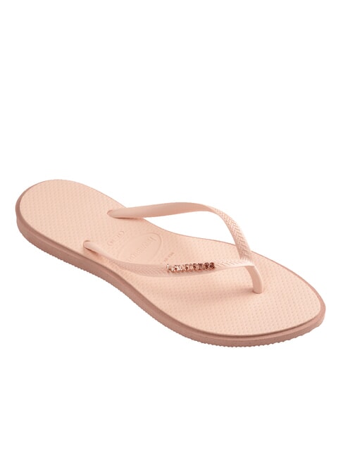 SLIM POINT Chanclas CROCO / ROSA - Zapatos Mujer